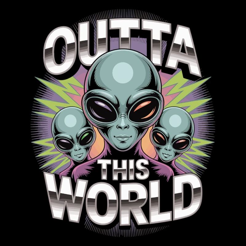 Outta This World Alien Shirt – 90er Style