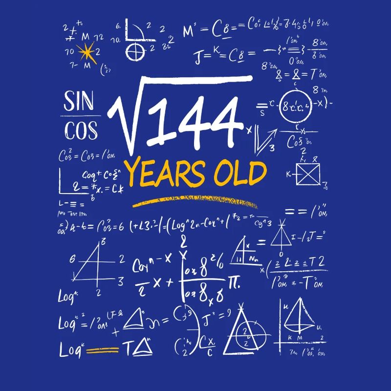 12 Years Birthday Math Formulas Funny