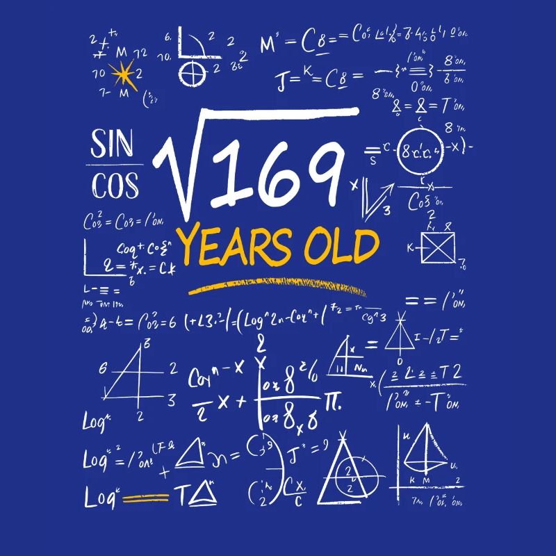 13 Years Birthday Math Formulas Funny