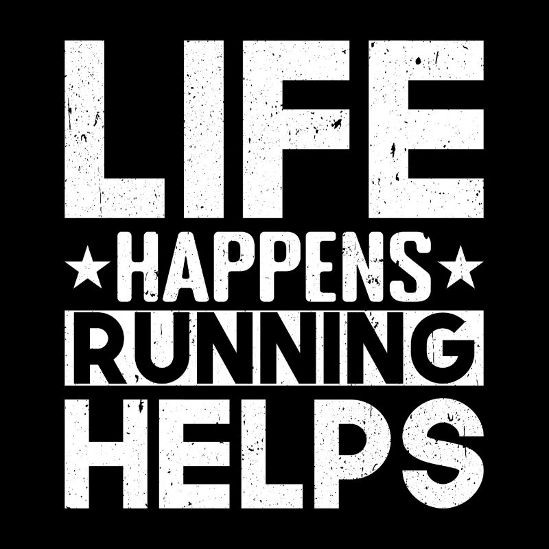 Marathon Runner Life Happens Running Helps