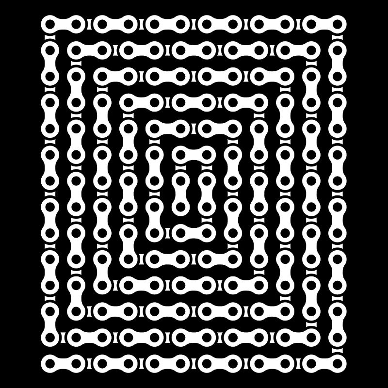 Bike Chain Maze Pattern