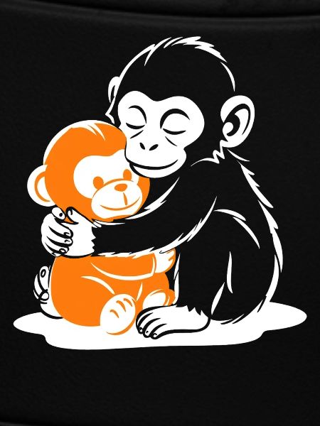Hugging Monkey Duo