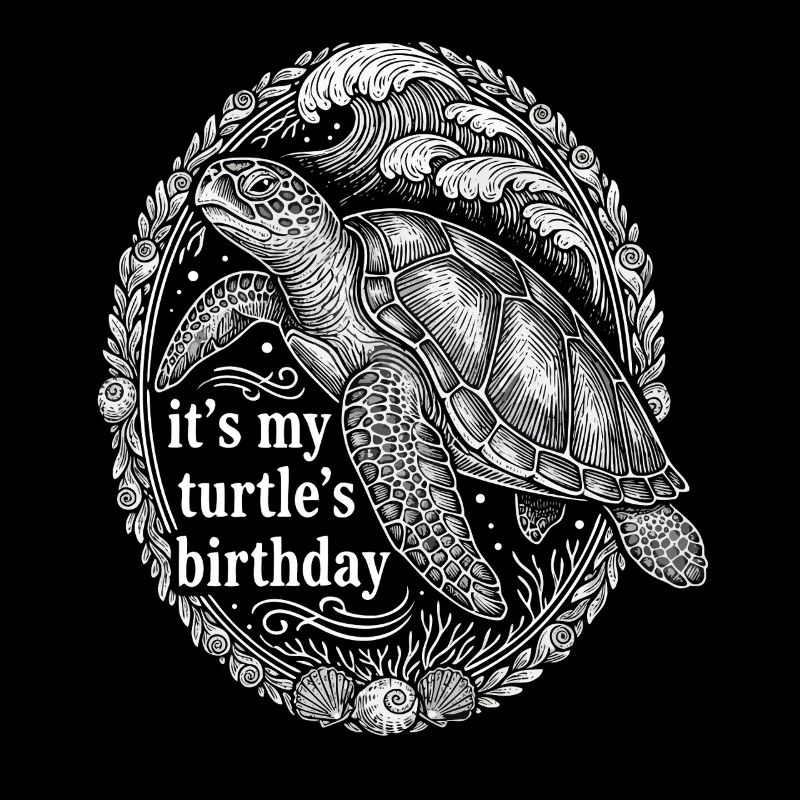 It's my turtle's birthday