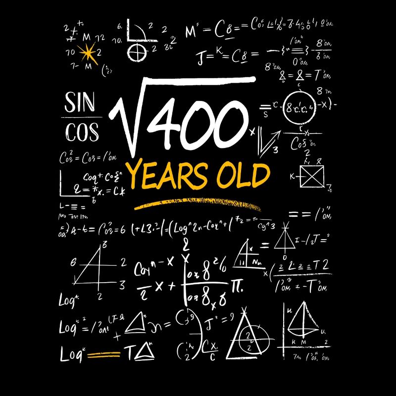 20 Years Birthday Math Formulas Funny