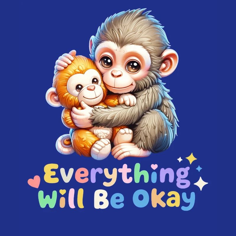 Everything Will Be Okay Monkey Duo