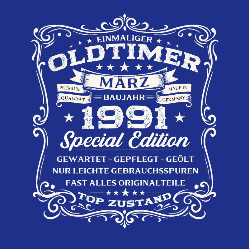 35. Geburtstag Geschenk Mann Oldtimer März 1991