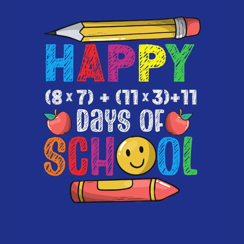 100 Days School Math Equation Formula