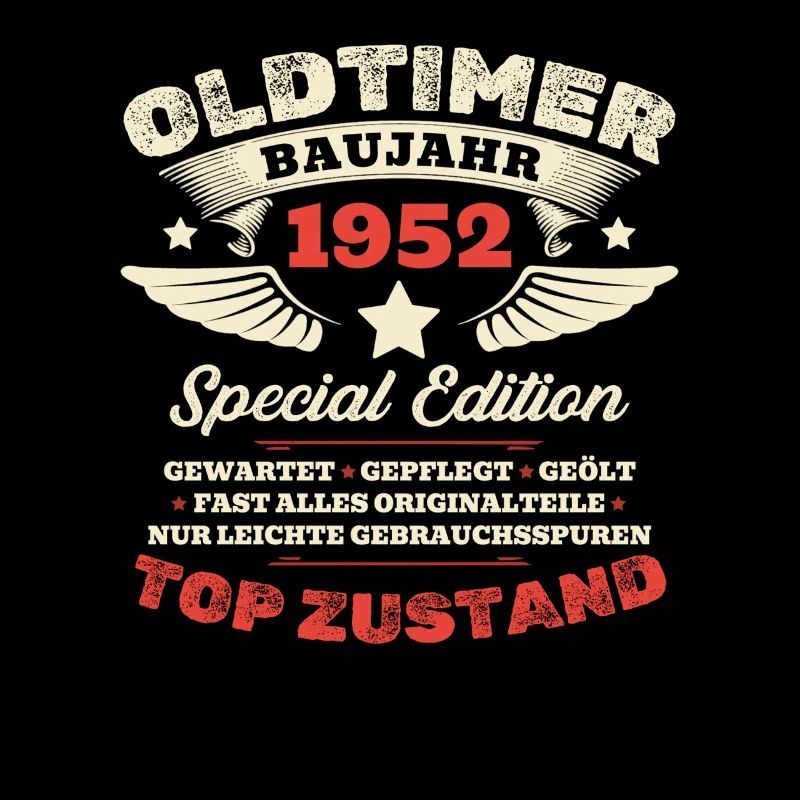 74. Geburtstag Geschenk Mann Oldtimer Baujahr 1952