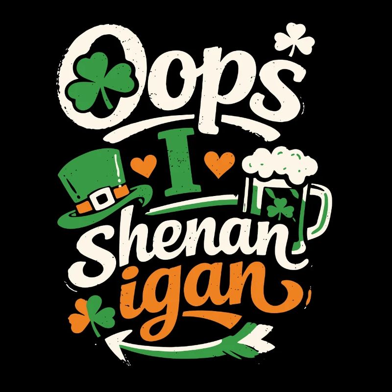 Oops I Shenanigan | St Patrick's Day Wortspiel