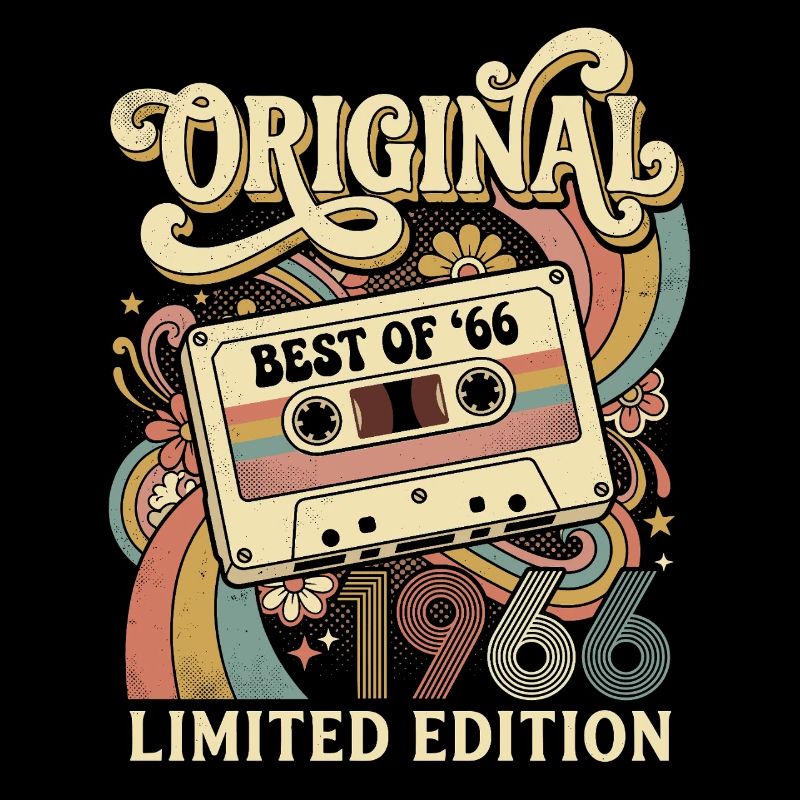 Groovy 1966 Vintage-Kassette 60. Geburtstag