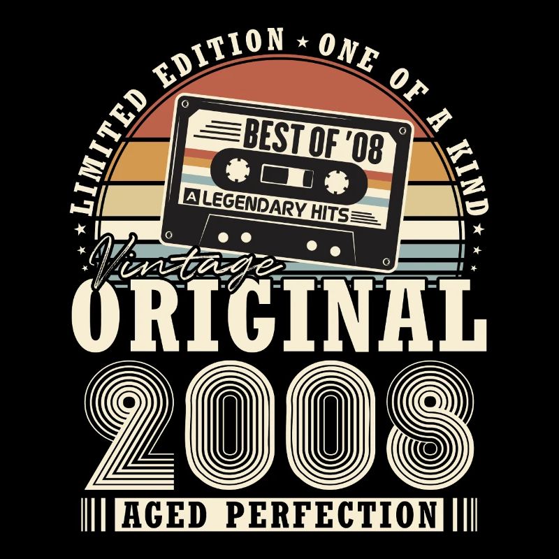 Cadeau d’anniversaire vintage vintage original 2008