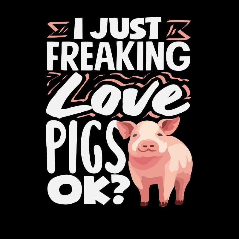 J’adore les cochons, juste OK Animal mignon