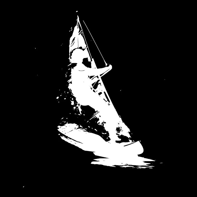 Dessin de planchiste à voile