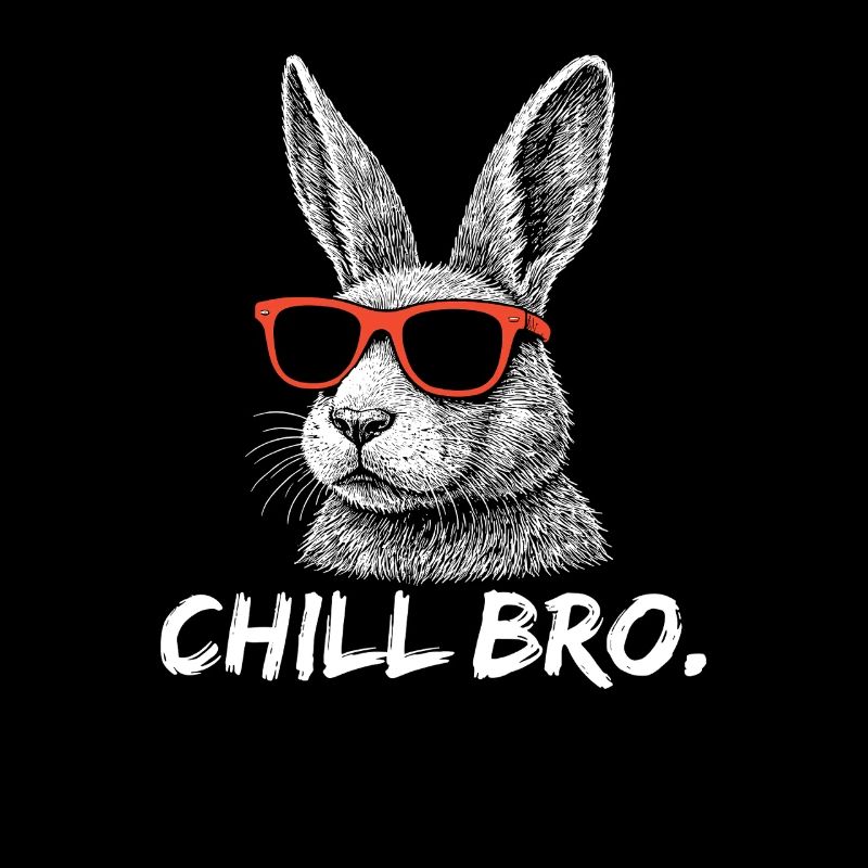CHILL BRO – Drôle de lapin avec des lunettes de soleil