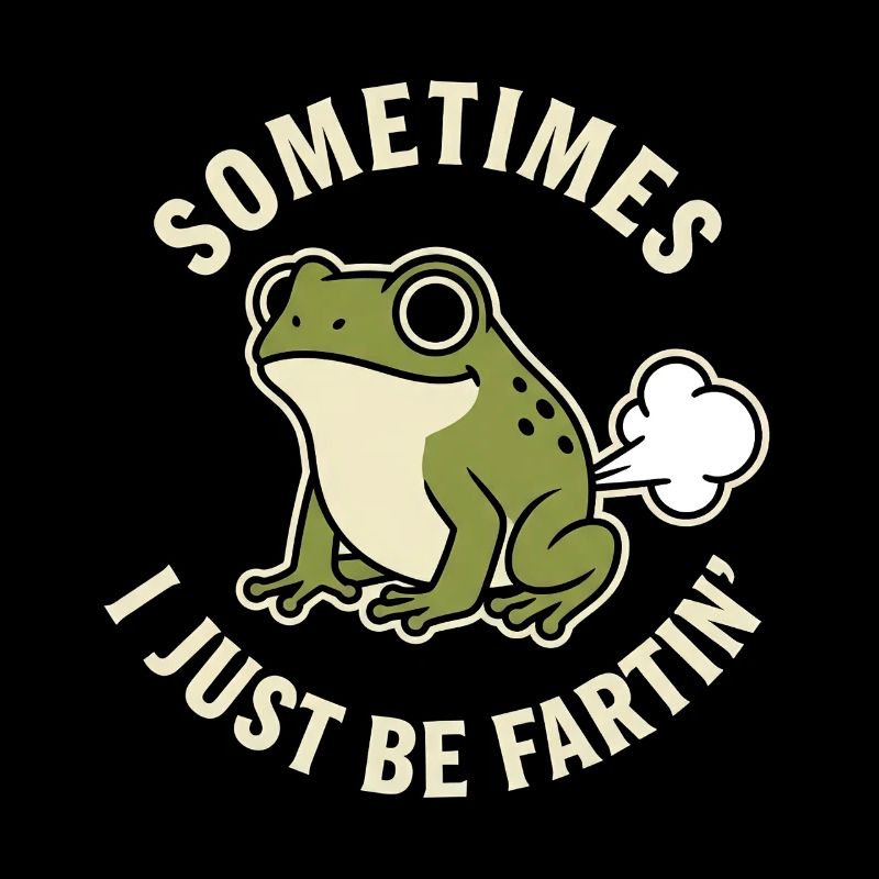 Frosch-Spruch Sometimes I Just Be Fartin