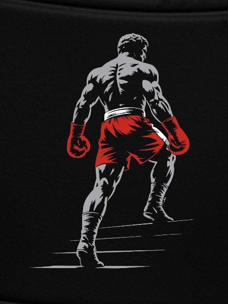 Boxer mit Boxhandschuhen