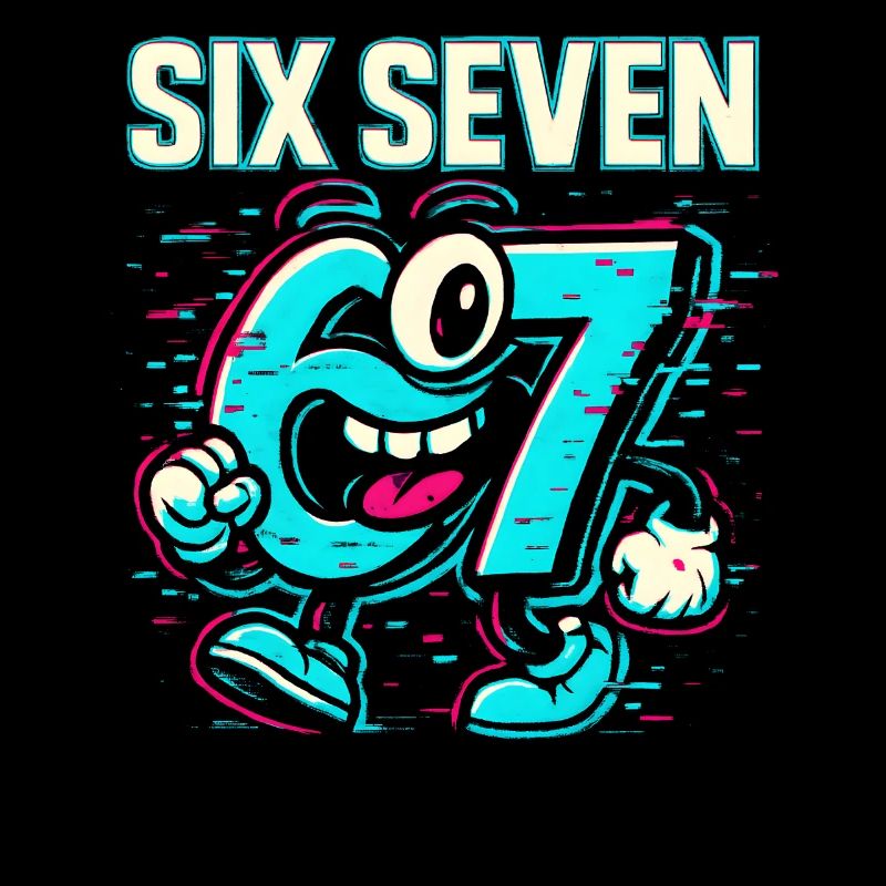 Six Seven 67 Meme Glitch Mascotte Italian Brainrot