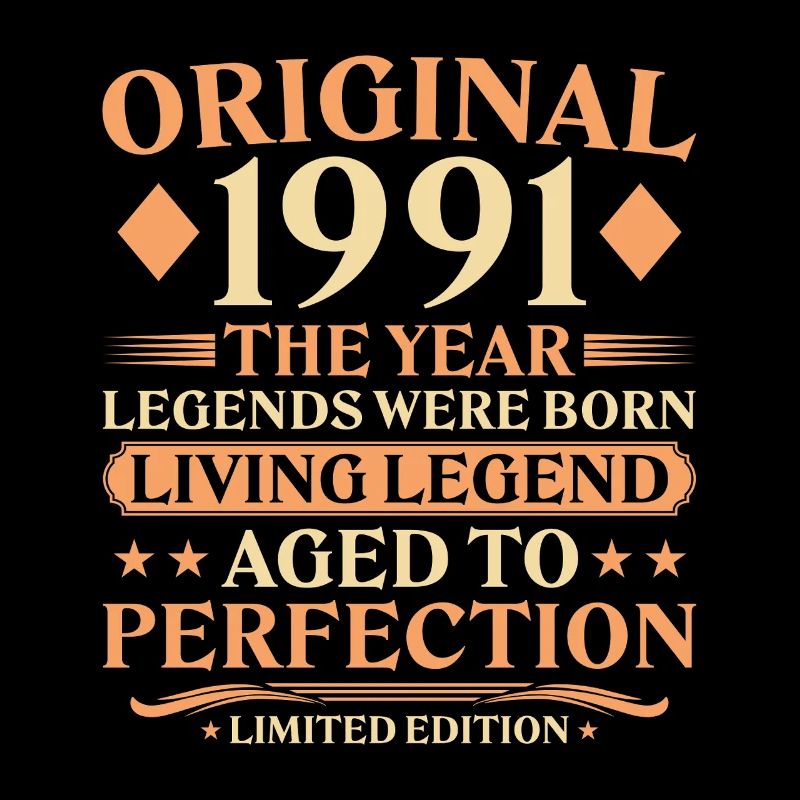 Original 1991 Vintage – 35th Birthday Legend