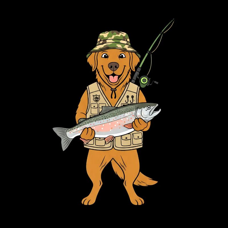 Conception extérieure du chien pêcheur de chasse