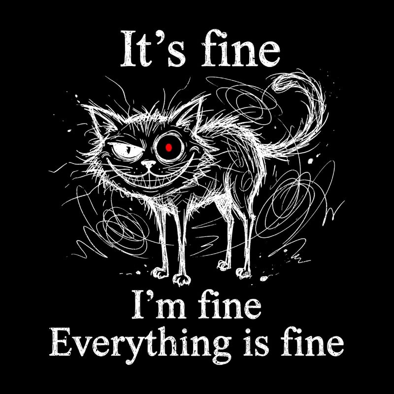It's Fine I'm Fine Everything is Fine Cats