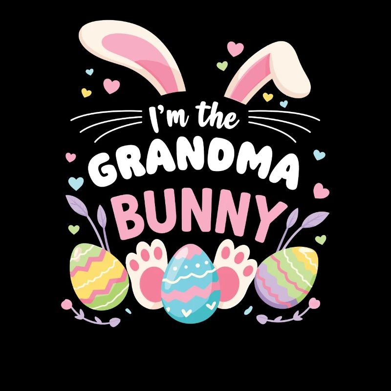 Je suis la Grand-mère Lapin Douce Famille de Pâques