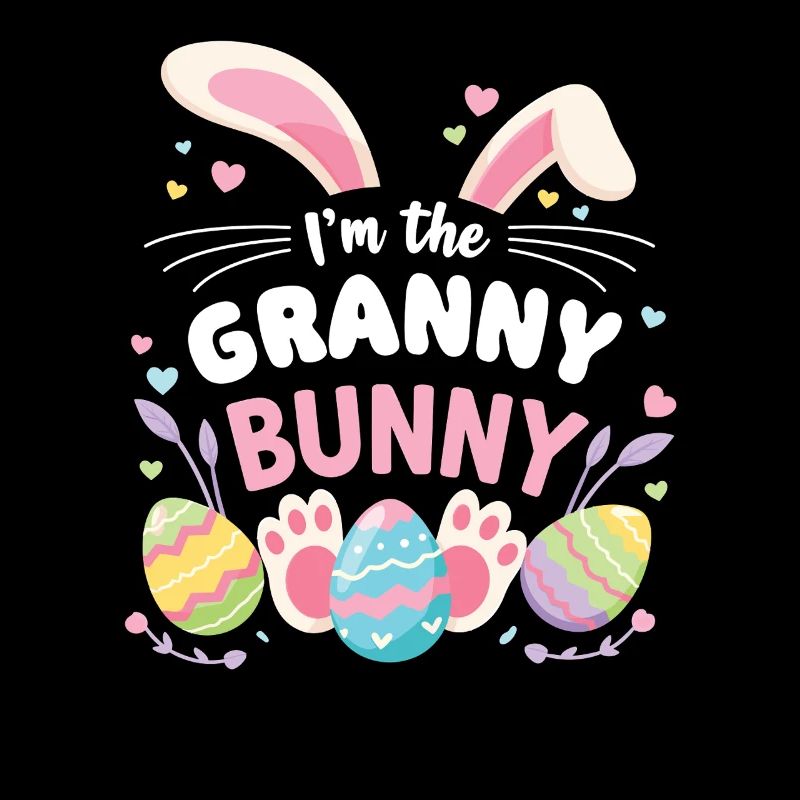 Je suis la Grand-mère Lapin Douce Famille de Pâques