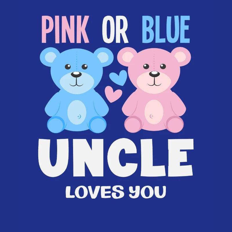 Pink Oder Blau Onkel Liebt Dich