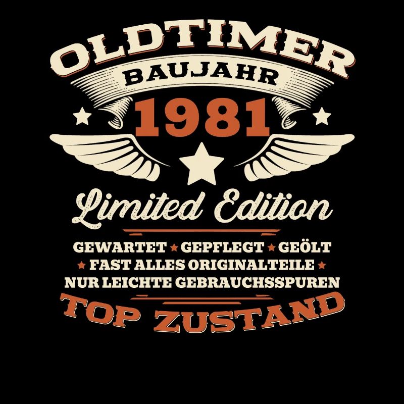 45. Geburtstag Geschenk Mann Oldtimer Baujahr 1981