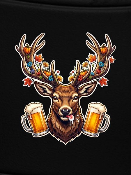 Geweih Bier Motiv