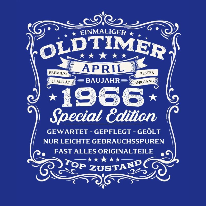 60. Geburtstag Geschenk Mann Oldtimer April 1966
