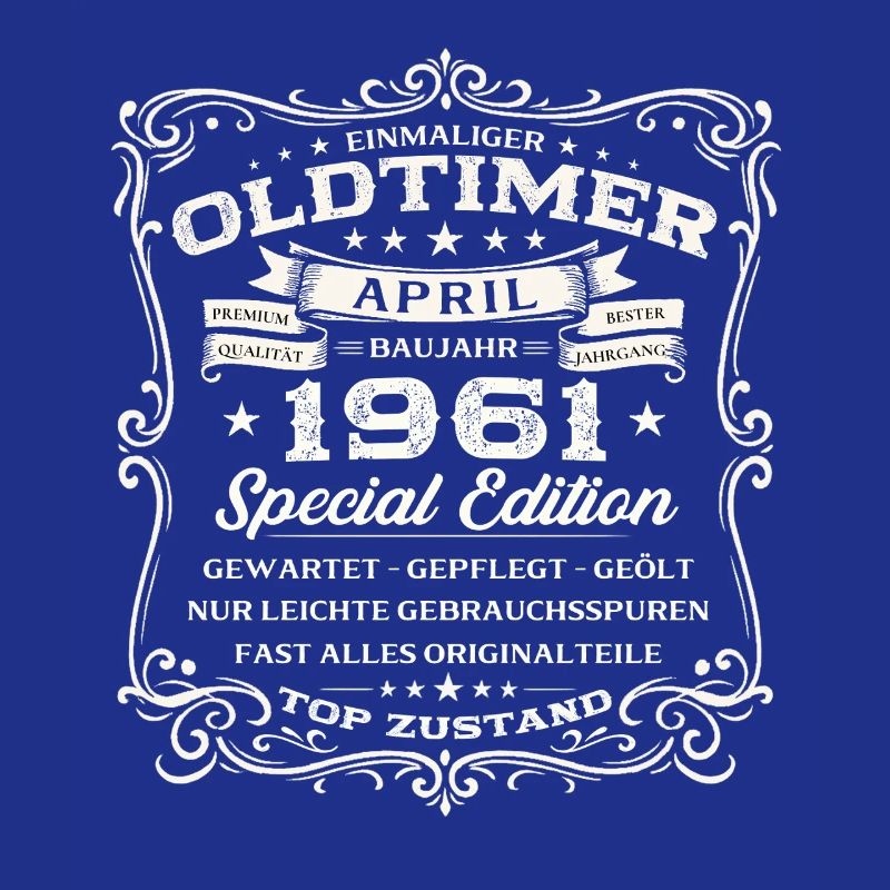 65. Geburtstag Geschenk Mann Oldtimer April 1961