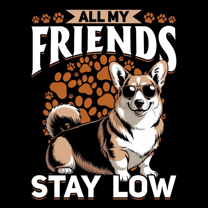 Corgi de race de chien drôle