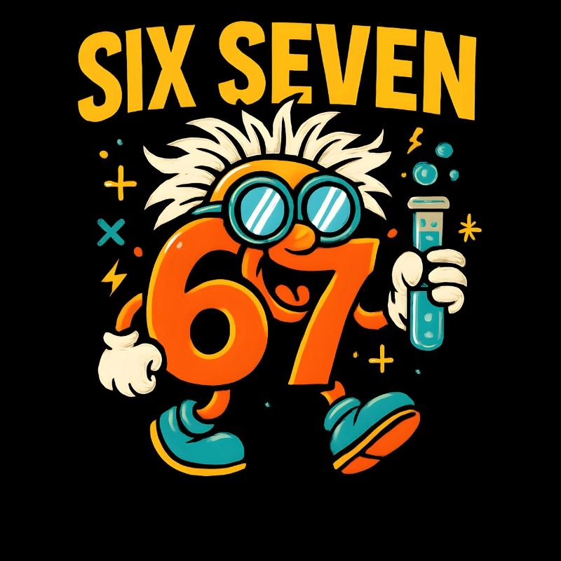 Six Seven 67 Wissenschaft Humor Nerd Geschenkidee