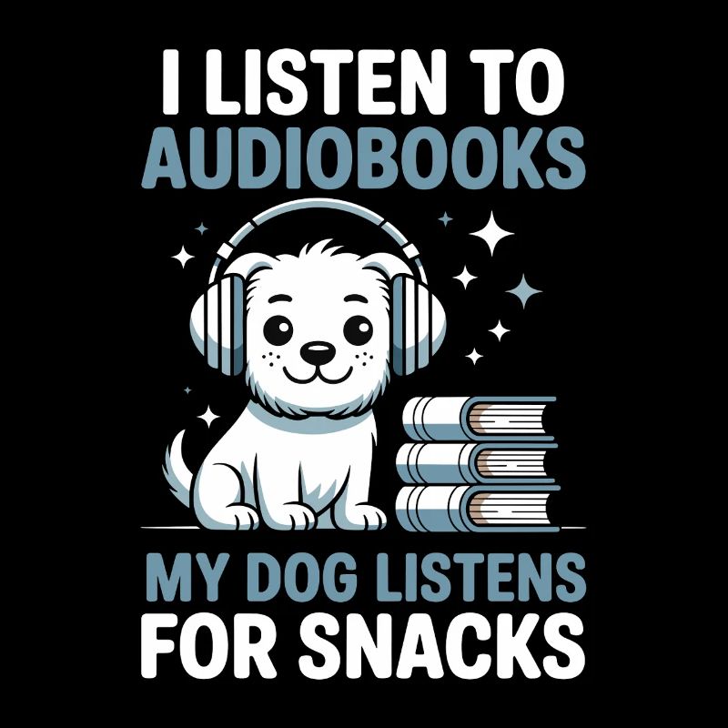 Fans de livres audio des chiens lisant un cadeau de lecture