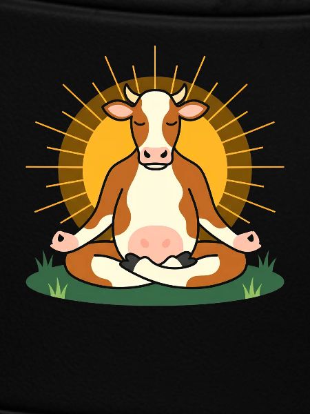 Sun Meditation Cow