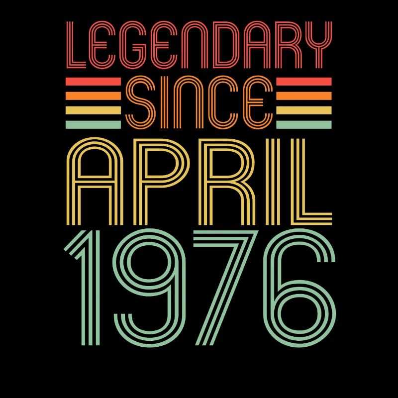 Legendary since April 1976, Retro, Geburtstag