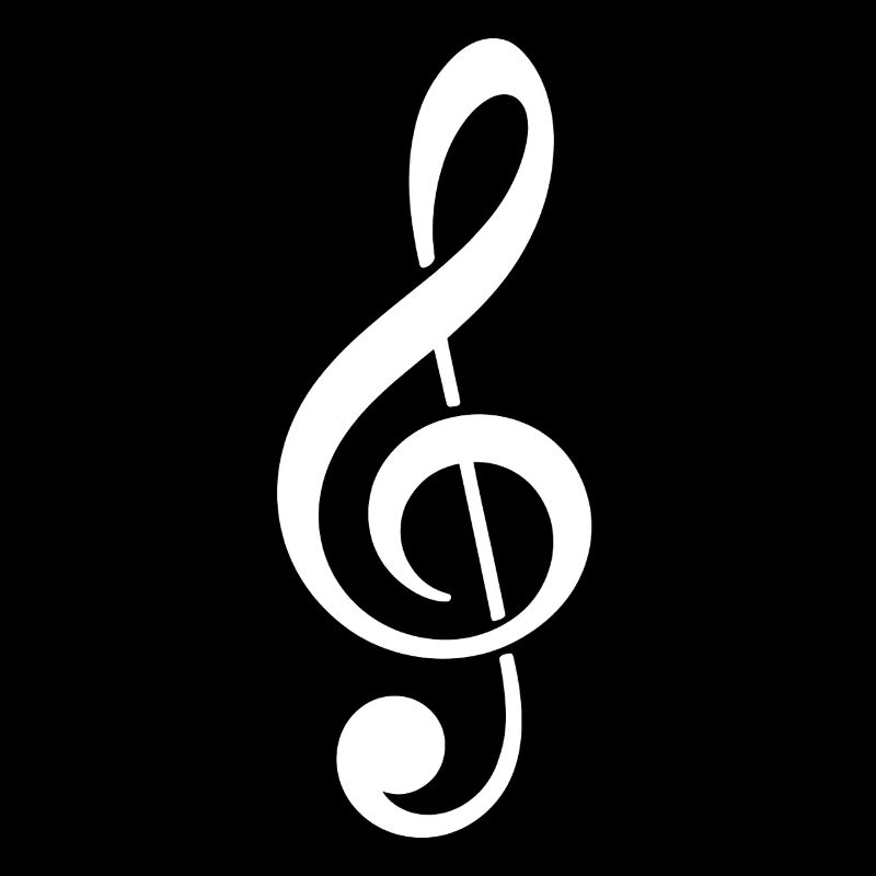 clef icon style music love