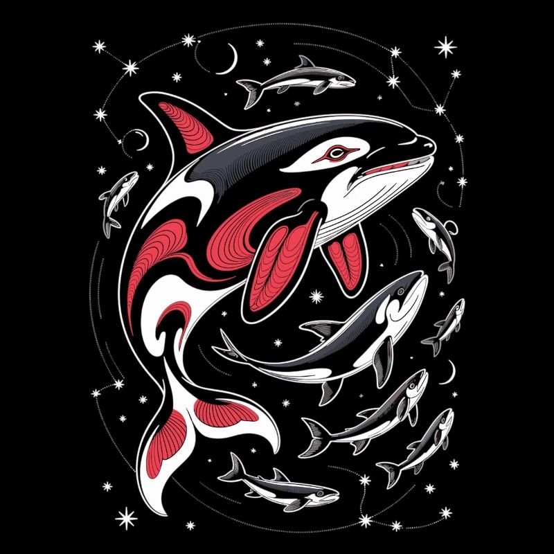 Chemise de baleine Orca Univers Mer
