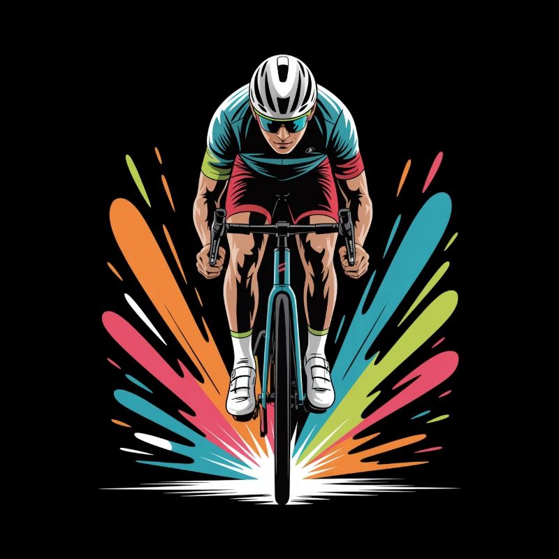 Design de vélo de route coloré pour garçons