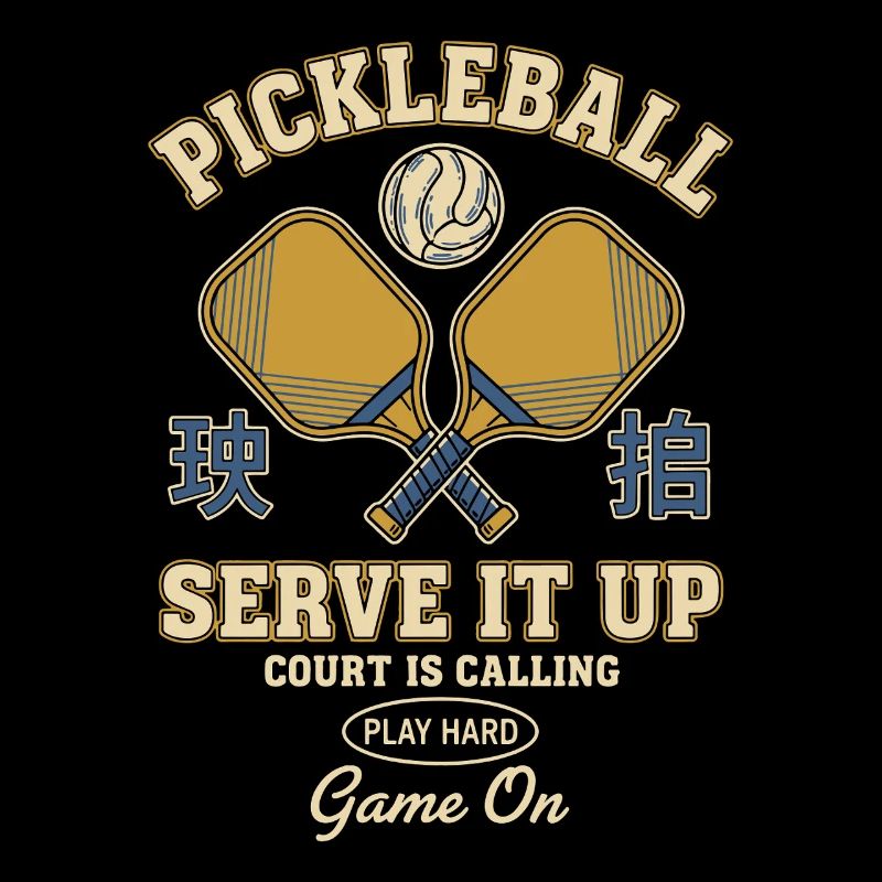 Pickleball Serve It Up Funny Player Game On