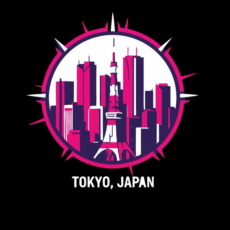 Tokyo Japan Skyline Kompass
