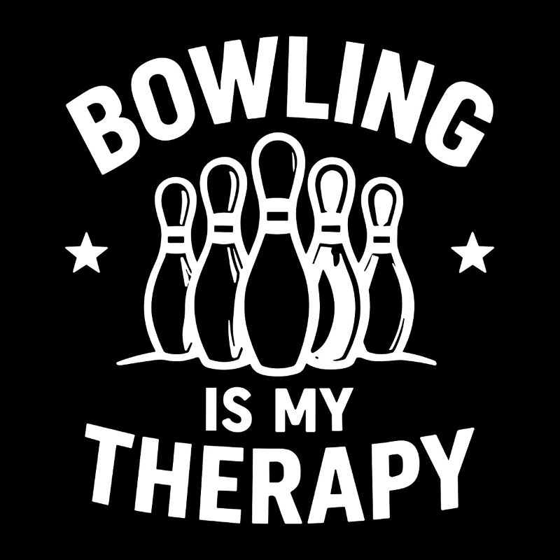 Bowling is my Therapy Sport Bowling Pins