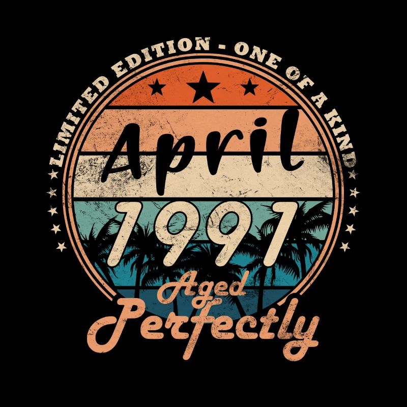 Vintage April 1991 Birthday Gift