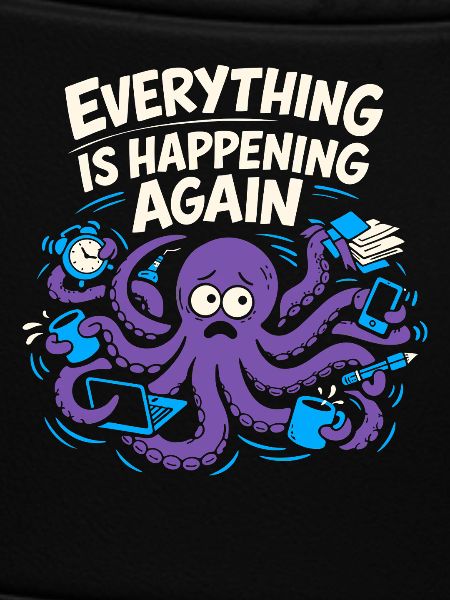 Funny Octopus Overstimulated