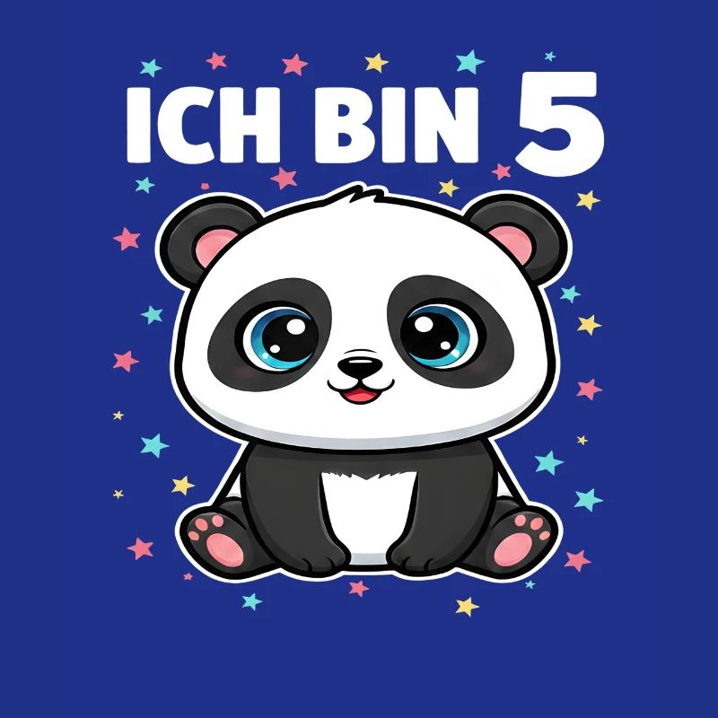 Ich bin 5 - Süßes Panda zum 5. Geburtstag