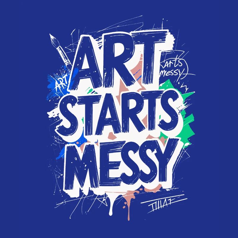 Scribble Doodle Drawing Art Starts Messy