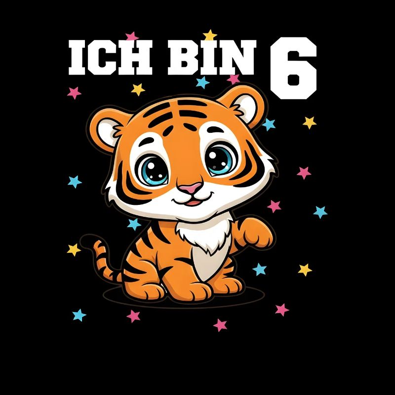 Ich bin 6 - Süßes Tiger zum 6. Geburtstag