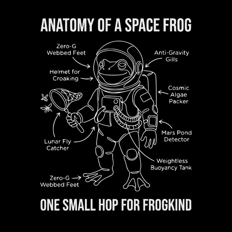Anatomie d’une grenouille de l’espace