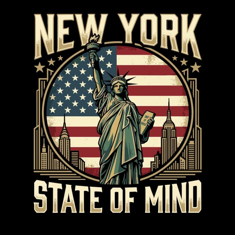 New York Freiheitsstatue USA Vintage Geschenk
