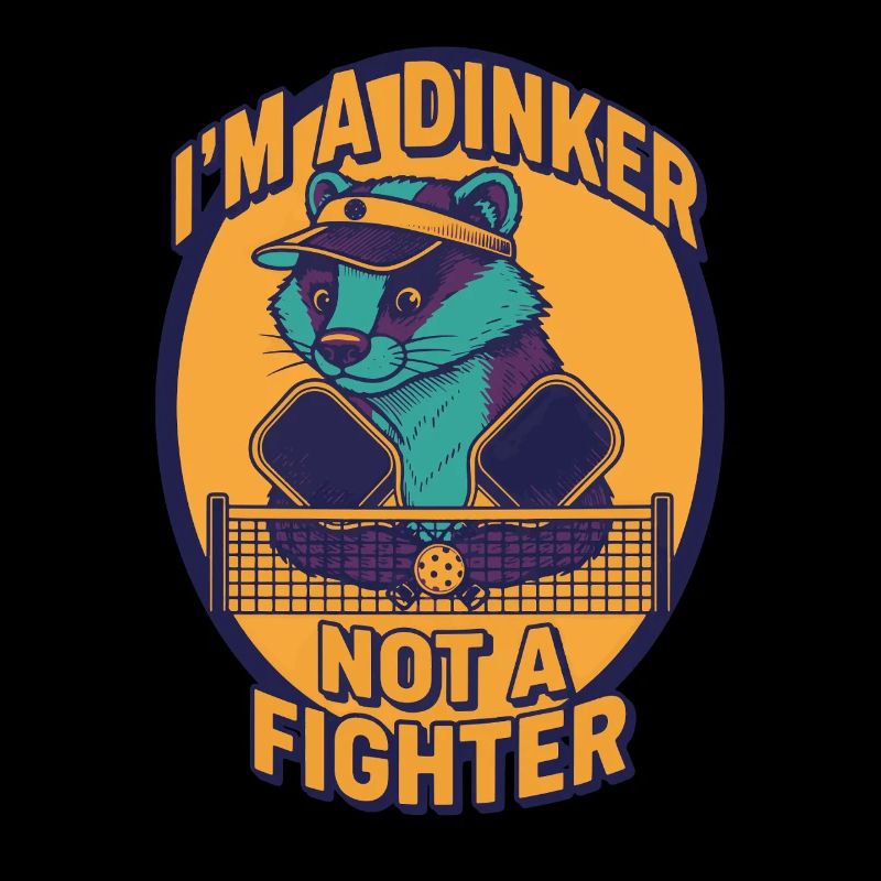 Pickleball Funny Player Im A Dinker Not A Fighter